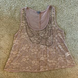 Lace tank top
